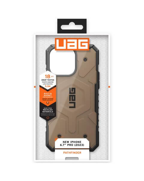 UAG Pathfinder Backcover MagSafe iPhone 15 Pro Max - Dark Earth
