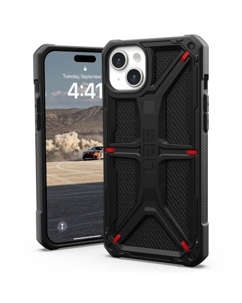 UAG Monarch Backcover iPhone 15 Plus - Kevlar Black