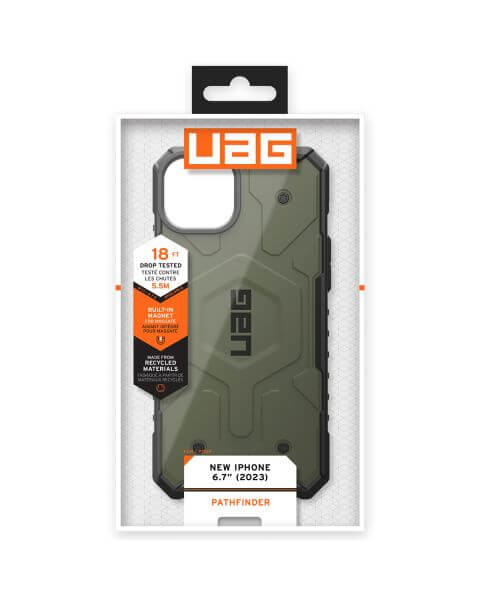 UAG Pathfinder Backcover MagSafe iPhone 15 Plus - Olive Drab