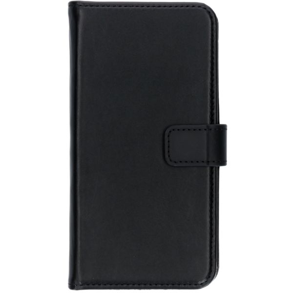 Selencia Echt Lederen Bookcase Huawei P30 - Zwart / Schwarz / Black