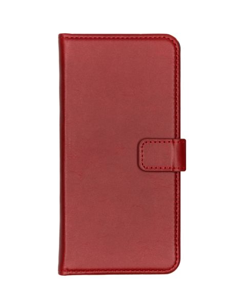 Selencia Echt Lederen Bookcase Huawei P30 Lite - Rood / Rot / Red