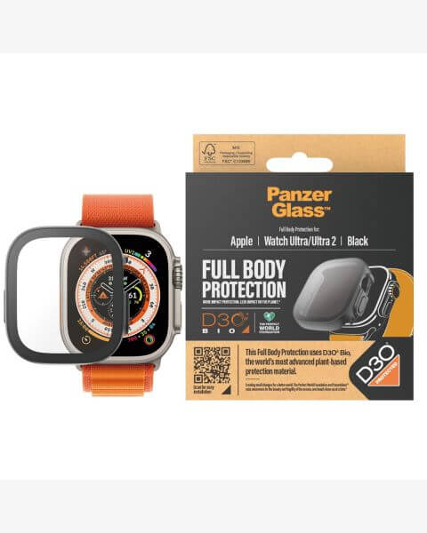 PanzerGlass Full Body Case Apple Watch Ultra 2 - 49 mm - Zwart / Schwarz / Black