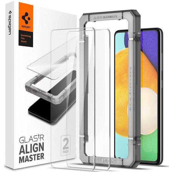 Spigen AlignMaster Full Cover Screenprotector Samsung Galaxy A52(s) (5G/4G) - 2 Pack