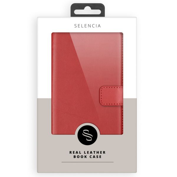 Genuine Leather Booklet iPhone SE / 5 / 5s - Red