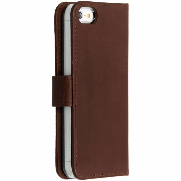 Genuine Leather iPhone SE / 5 / 5s Type Book - Brown