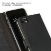 Genuine Leather Booklet iPhone SE (2020) / 8 / 7 / 6(s) - Black