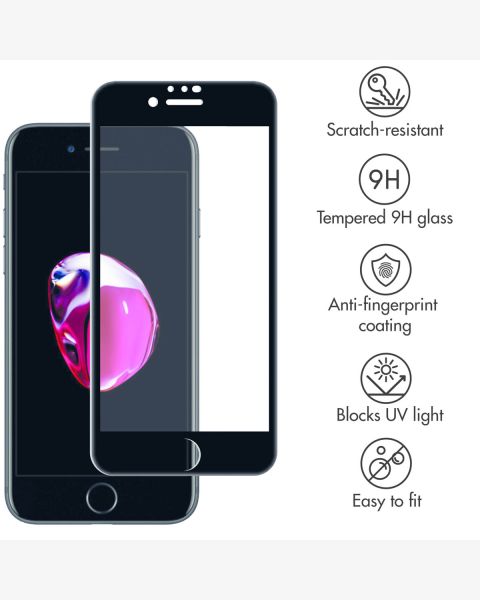Tempered Glass Premium Screen Protector iPhone 8 / 7 / 6s / 6 - Black
