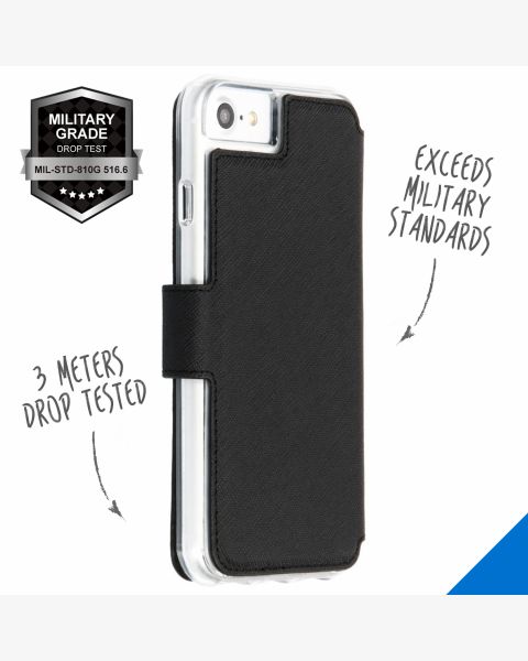 Xtreme Wallet Bookcase iPhone SE (2020) / 8 / 7 - Black