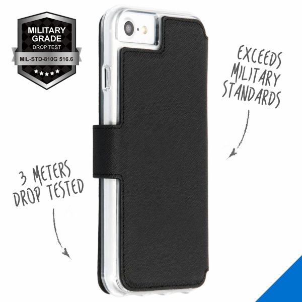 Xtreme Wallet Bookcase iPhone SE (2020) / 8 / 7 - Black