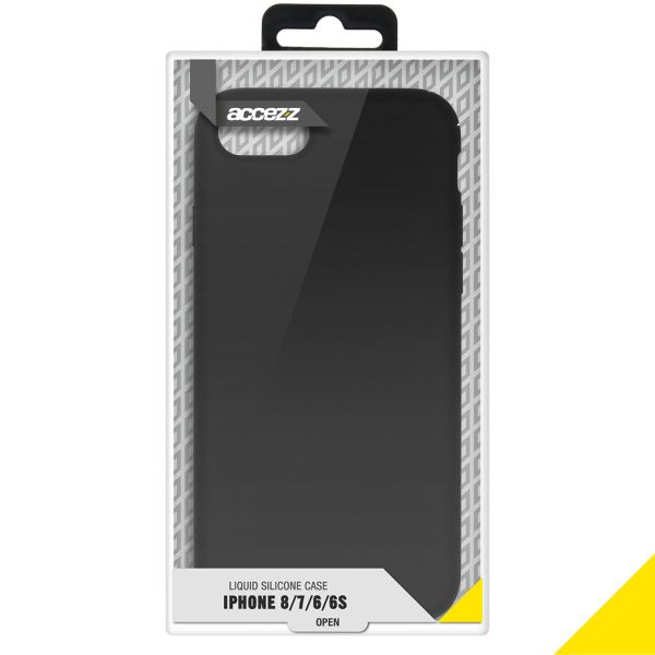 Liquid Silicone Backcover iPhone SE (2020) / 8 / 7 - Black