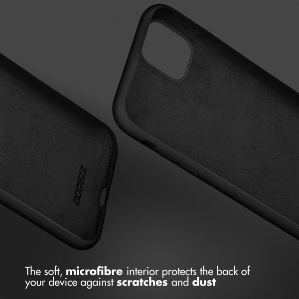 Liquid Silicone Backcover iPhone SE (2020) / 8 / 7 - Black
