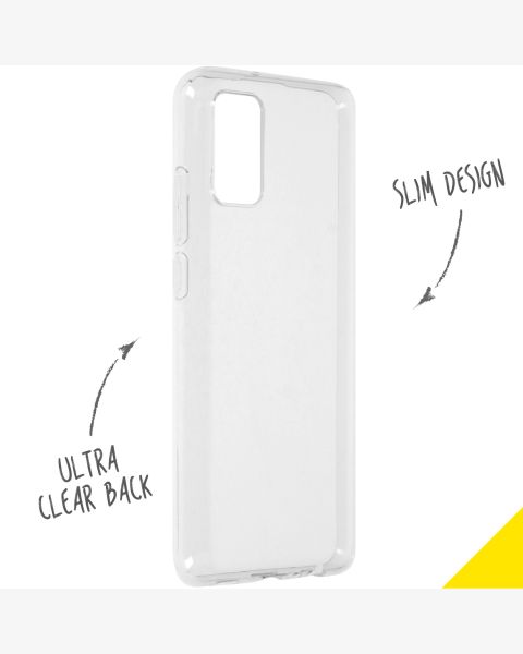 Accezz Clear Backcover Samsung Galaxy A02s - Transparant / Transparent