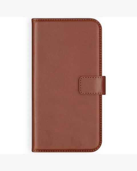 Selencia Echt Lederen Bookcase Samsung Galaxy A20e - Lichtbruin / Hellbraun  / Light Brown