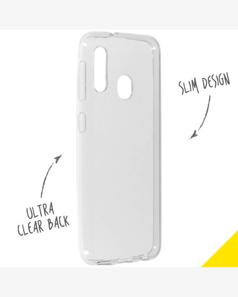 Accezz Clear Backcover Samsung Galaxy A20e - Transparant / Transparent