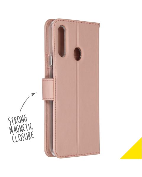 Accezz Wallet Softcase Bookcase Samsung Galaxy A20s - Rosé Goud / Roségold
