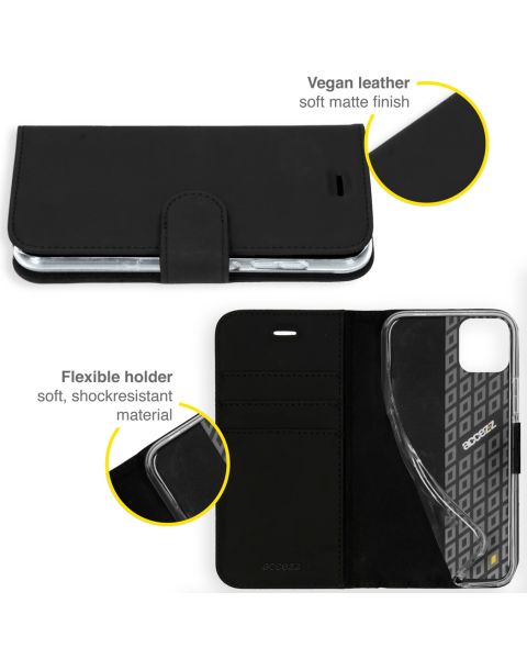 Accezz Wallet Softcase Bookcase Samsung Galaxy A22 (5G) - Zwart / Schwarz / Black