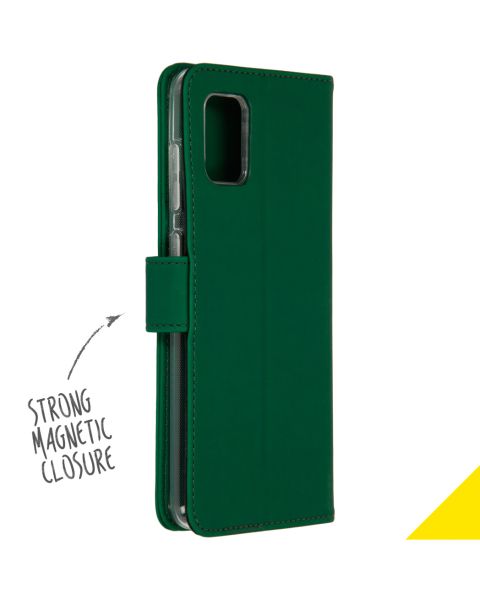 Accezz Wallet Softcase Bookcase Samsung Galaxy A31 - Groen / Grün  / Green