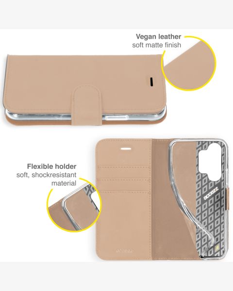 Accezz Wallet Softcase Bookcase Samsung Galaxy A32 (4G) - Goud / Gold