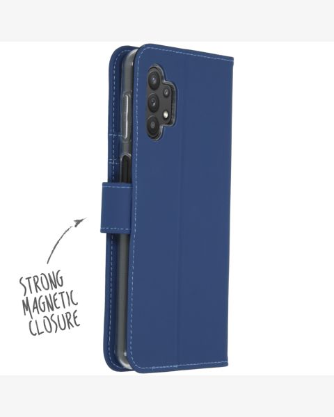 Accezz Wallet Softcase Bookcase Galaxy A32 (5G) - Donkerblauw / Dunkelblau  / Dark blue