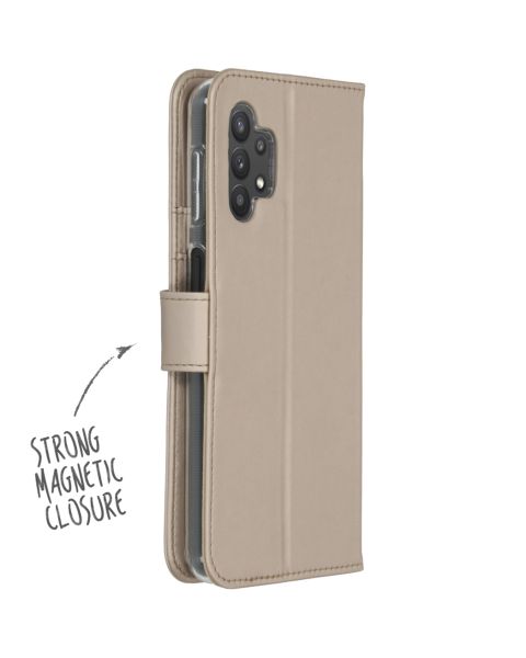Accezz Wallet Softcase Bookcase Samsung Galaxy A32 (5G) - Goud / Gold