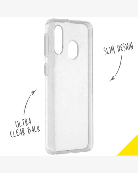 Accezz Clear Backcover Samsung Galaxy A40 - Transparant / Transparent