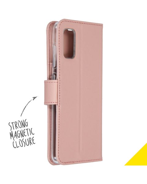 Accezz Wallet Softcase Bookcase Samsung Galaxy A41 - Rosé Goud / Roségold