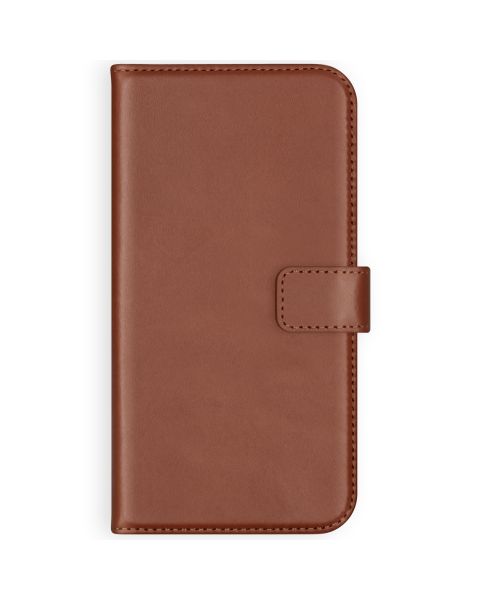 Selencia Echt Lederen Bookcase Samsung Galaxy A42 - Lichtbruin / Hellbraun  / Light Brown