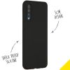 Accezz Liquid Silicone Backcover Samsung Galaxy A50 / A30s - Zwart / Schwarz / Black
