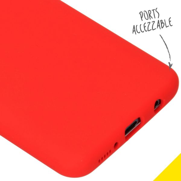 Liquid Silicone Backcover Samsung Galaxy A50 / A30s - Rood - Rood / Red