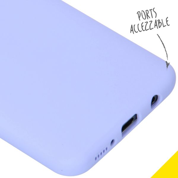 Accezz Liquid Silicone Backcover Samsung Galaxy A50 / A30s - Paars / Violett  / Purple