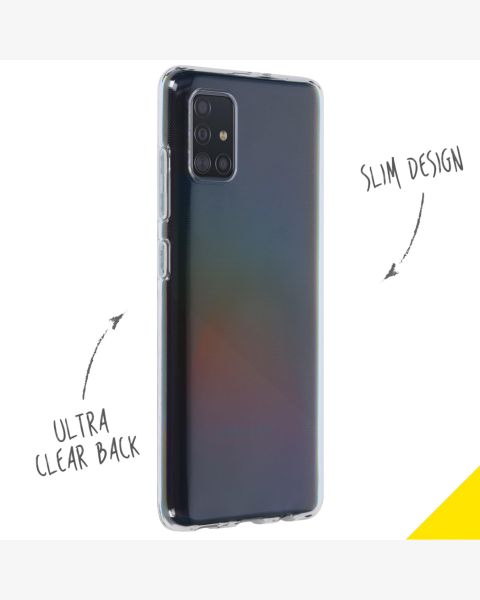 Accezz Clear Backcover Samsung Galaxy A51 - Transparant / Transparent