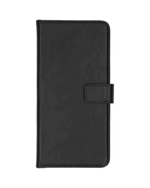 Selencia Echt Lederen Bookcase Samsung Galaxy A51 - Zwart / Schwarz / Black