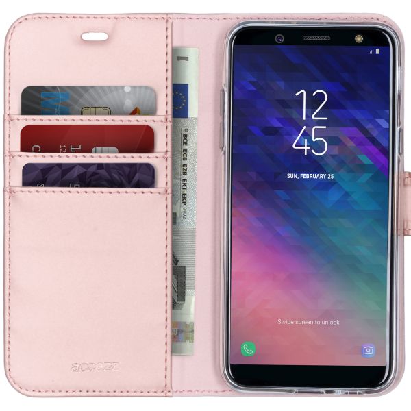 Wallet Softcase Booktype Samsung Galaxy A6 (2018) - Rosé Goud / Rosé Gold