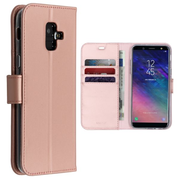 Wallet Softcase Booktype Samsung Galaxy A6 (2018) - Rosé Goud / Rosé Gold