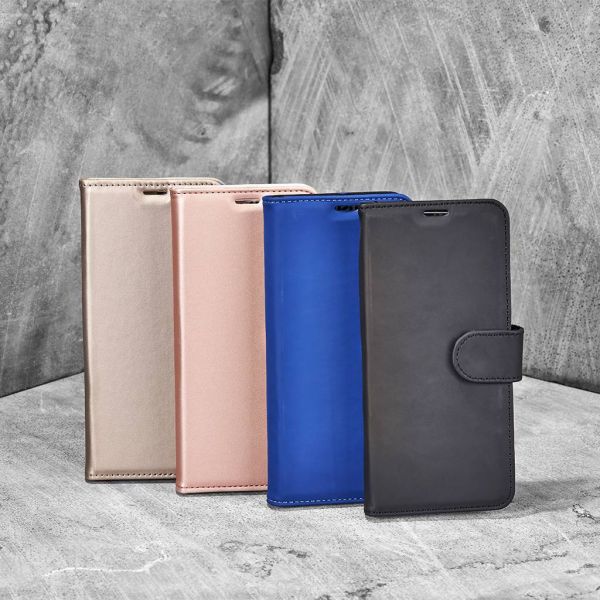 Wallet Softcase Booktype Samsung Galaxy A6 Plus (2018) - Zwart / Black