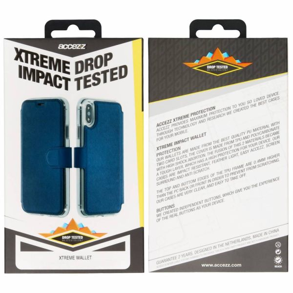 Xtreme Wallet Booktype Samsung Galaxy A6 Plus (2018) - Blauw / Blue