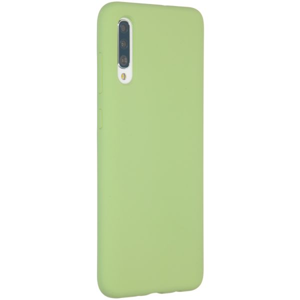 Liquid Silicone Backcover Samsung Galaxy A70 - Groen - Groen / Green