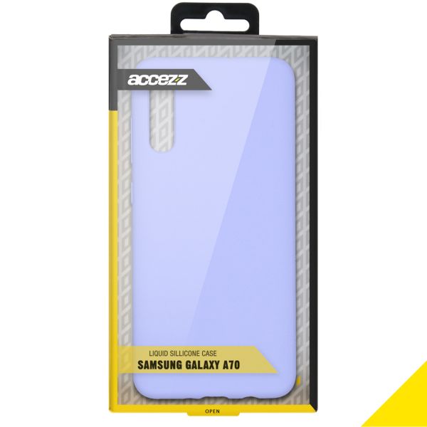 Liquid Silicone Backcover Samsung Galaxy A70 - Paars - Paars / Purple