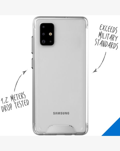 Accezz Xtreme Impact Backcover Samsung Galaxy A71 - Transparant / Transparent