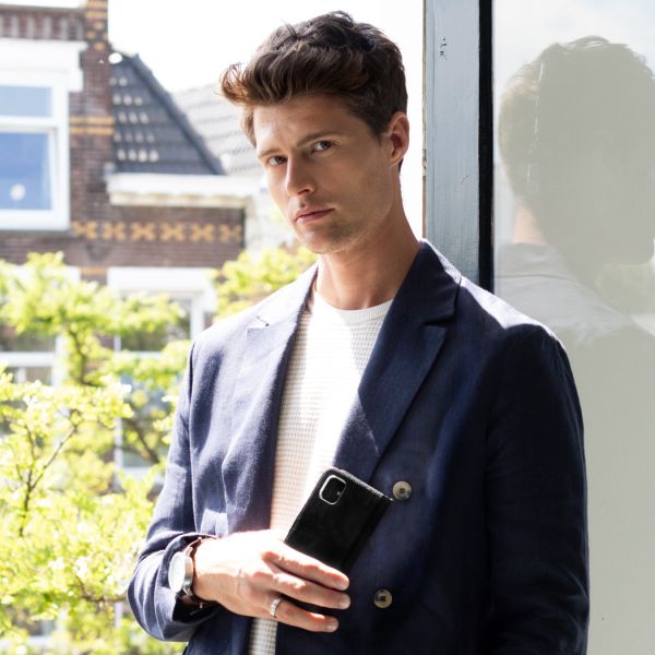 Selencia Echt Lederen Bookcase Samsung Galaxy A8 (2018)