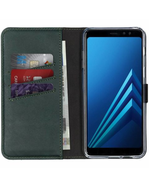 Selencia Echt Lederen Bookcase Samsung Galaxy A8 (2018)