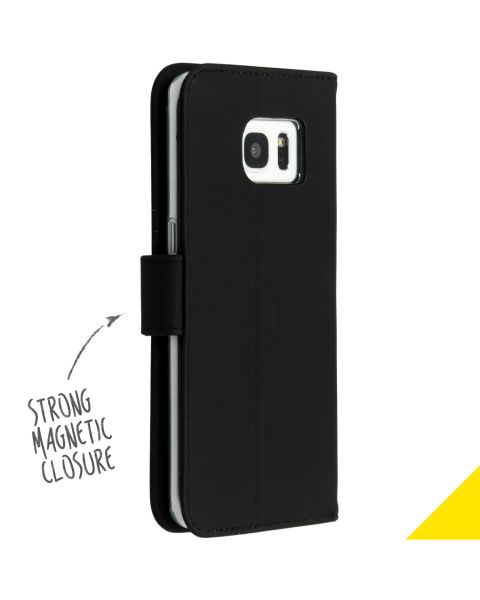 Wallet Softcase Booktype Samsung Galaxy S7 Edge - Zwart / Black