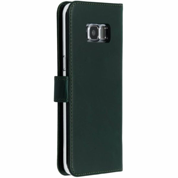 Selencia Echt Lederen Bookcase Samsung Galaxy S8