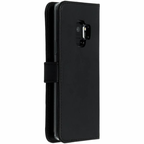 Selencia Echt Lederen Bookcase Samsung Galaxy S9