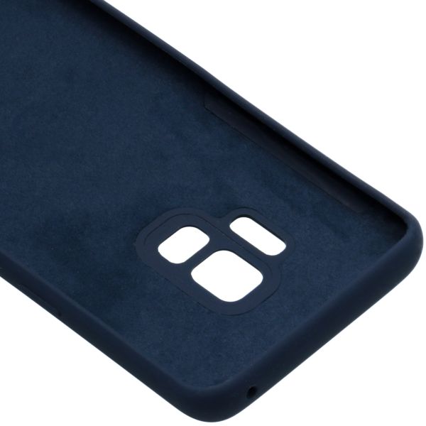 Liquid Silicone Backcover Samsung Galaxy S9 - Blauw - Blauw / Blue
