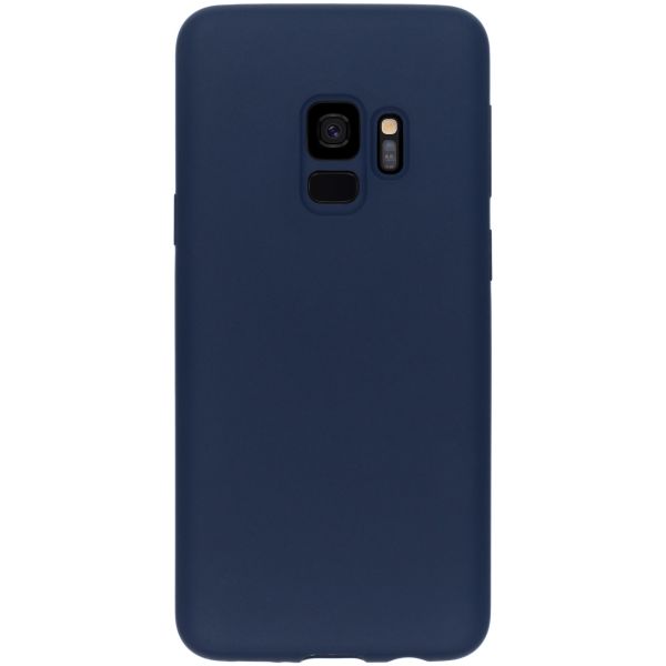 Liquid Silicone Backcover Samsung Galaxy S9 - Blauw - Blauw / Blue
