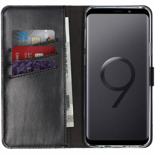 Selencia Echt Lederen Bookcase Samsung Galaxy S9 Plus