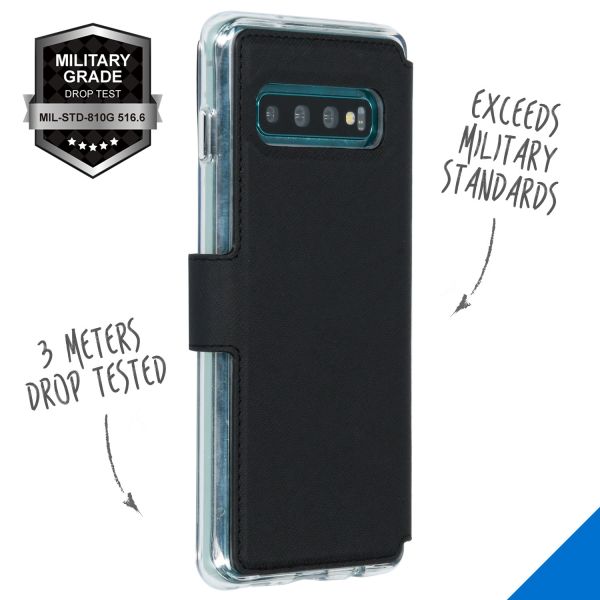 Accezz Xtreme Wallet Booktype Samsung Galaxy S10 - Zwart / Schwarz / Black