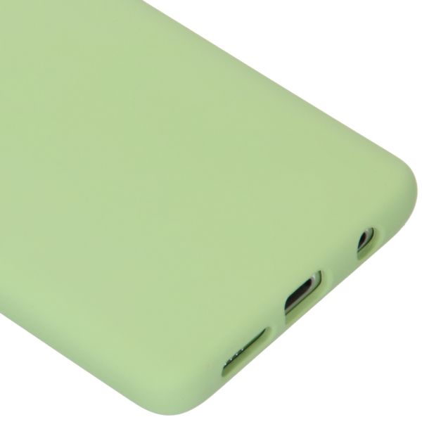 Accezz Liquid Silicone Backcover Samsung Galaxy S10 - Groen / Grün  / Green