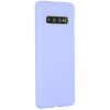 Accezz Liquid Silicone Backcover Samsung Galaxy S10 - Paars / Violett  / Purple
